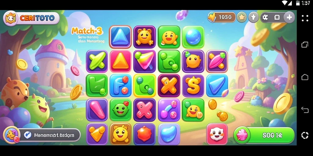 Gameplay CERITOTO yang penuh warna dan seru.
