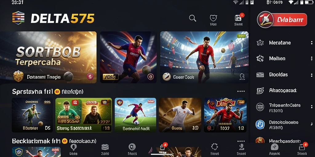 Tampilan gameplay yang menarik dari aplikasi Sportsbook DELTA575.