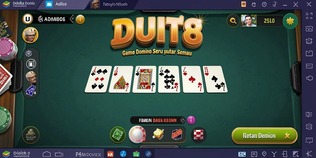 Tampilan menarik dan gameplay seru dalam DUIT8.