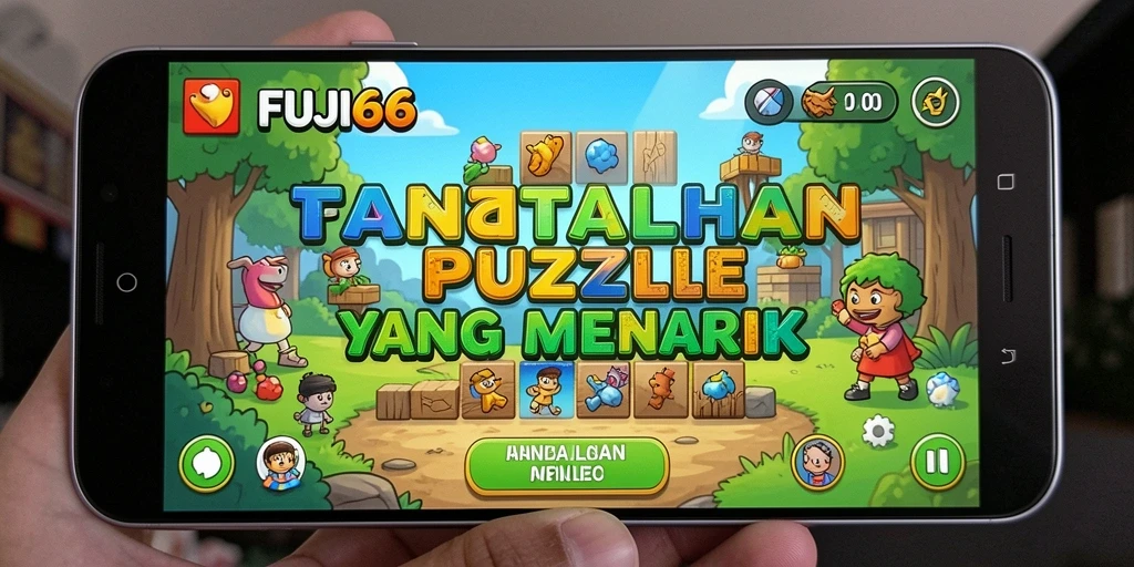 Tampilan gameplay FUJI66 yang penuh warna dan menantang.