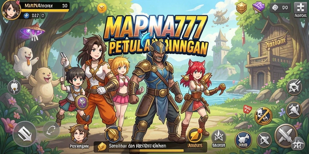 Tampilan aksi seru dalam MAPNA777 di dunia anime.