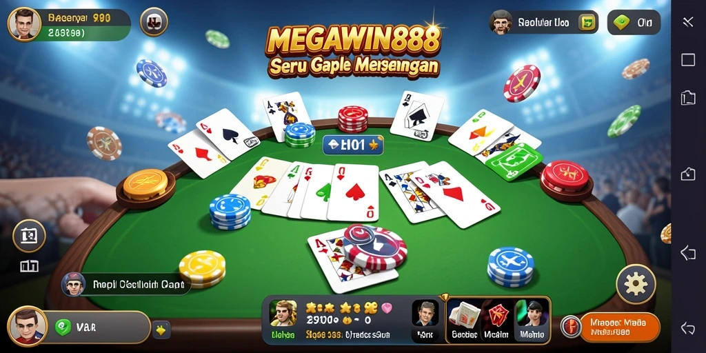 Tampilan permainan Gaple yang seru dan menarik di MEGAWIN888.