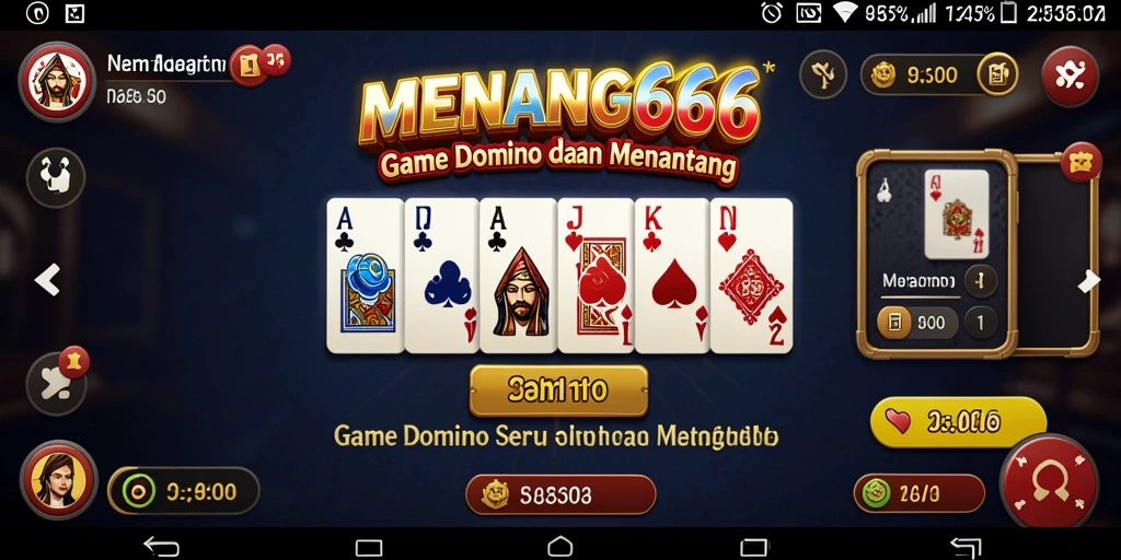 Tampilan gameplay seru dari MENANG666 yang menampilkan Domino.