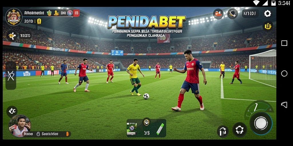 Tampilan permainan PENIDABET yang menarik dengan aksi sepak bola yang seru.