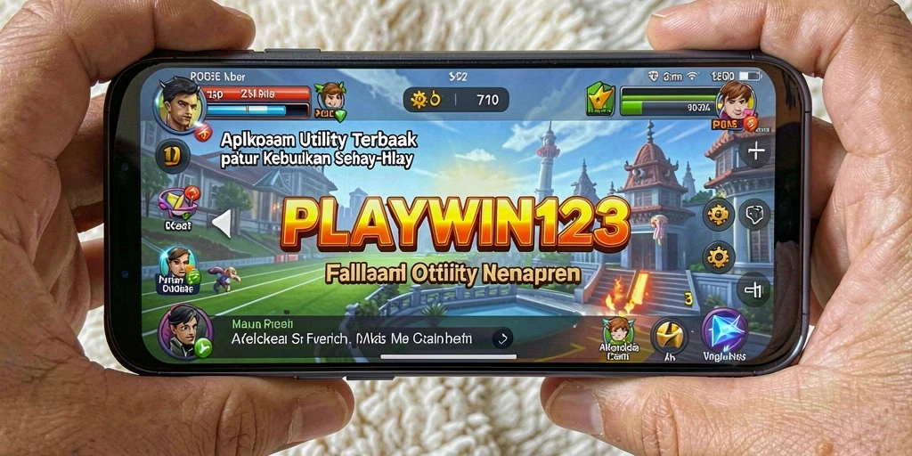 Tampilan antarmuka aplikasi PLAYWIN123 yang mendukung kebutuhan utility.