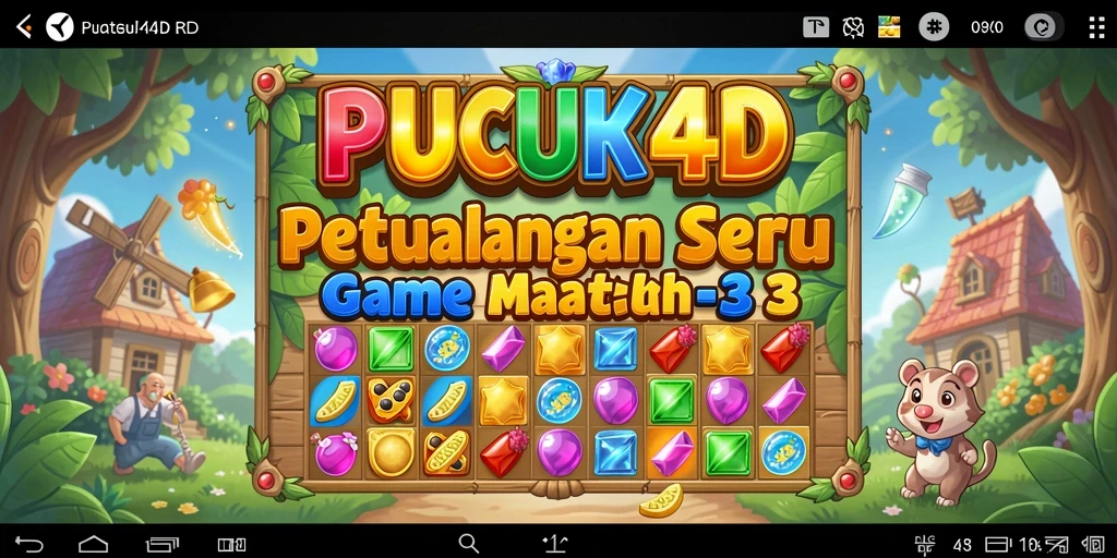 Tampilan gameplay seru PUCUK4D dalam tantangan Match-3.