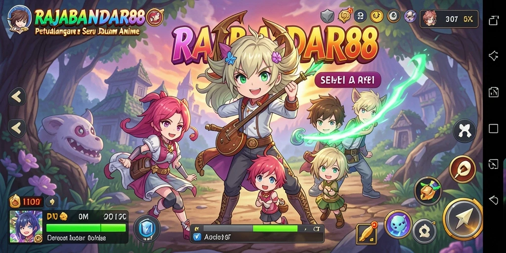 Tampilan gameplay menarik dalam dunia anime RAJABANDAR88.