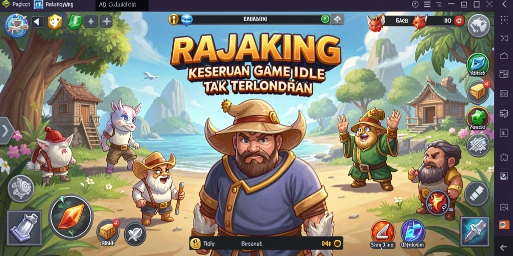 Tampilan gameplay RAJAKING yang menarik dan interaktif.