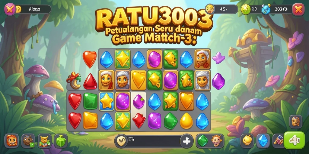 Tampilan gameplay <strong>RATU303</strong> yang penuh warna dan seru.