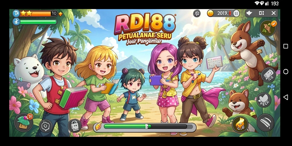 Screenshot gameplay RDI88 menampilkan karakter anime dalam aksi seru.