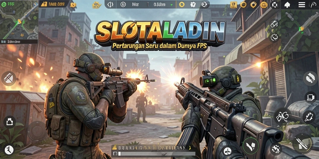 Tampilan gameplay mendebarkan dengan aksi FPS yang intens.