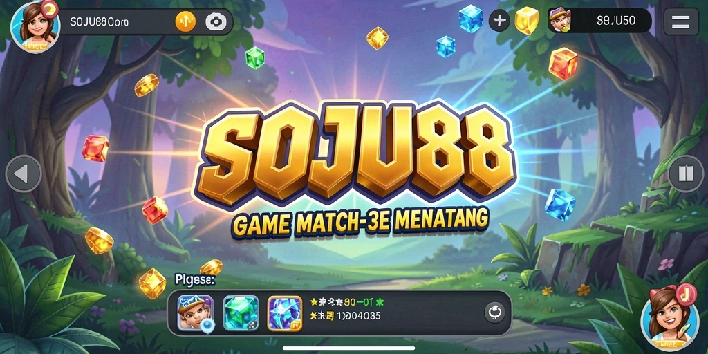 Gameplay seru dan penuh tantangan dalam game Match-3.