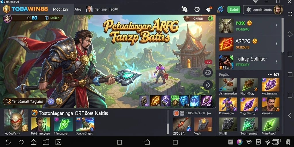 Tampilan gameplay menakjubkan dari TOBAWIN88 yang penuh aksi.