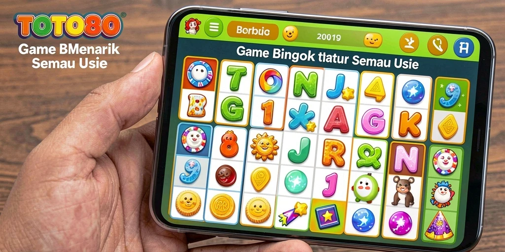 Tampilan gameplay Bingo yang seru dan interaktif.