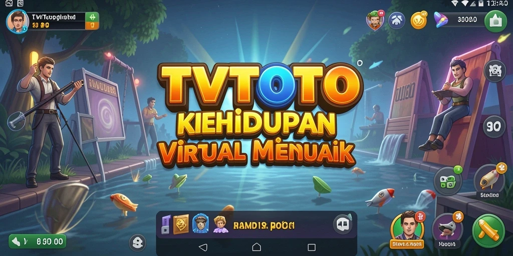 Screenshot gameplay TVTOTO menampilkan suasana simulasi yang mendebarkan.