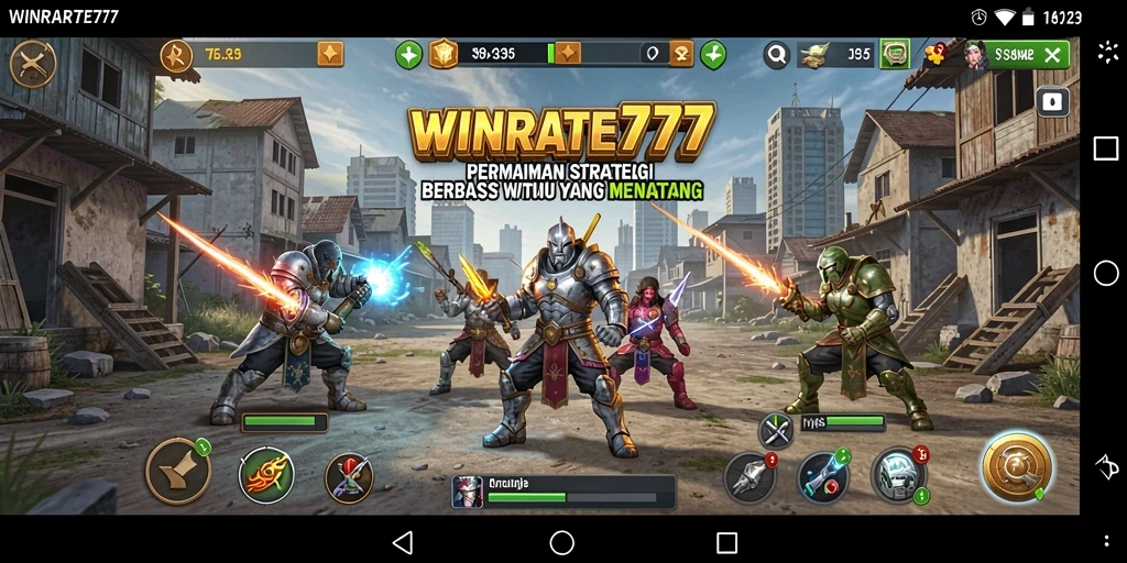 Tampilan menarik dari gameplay WINRATE777 dengan karakter dan strategi yang beragam.