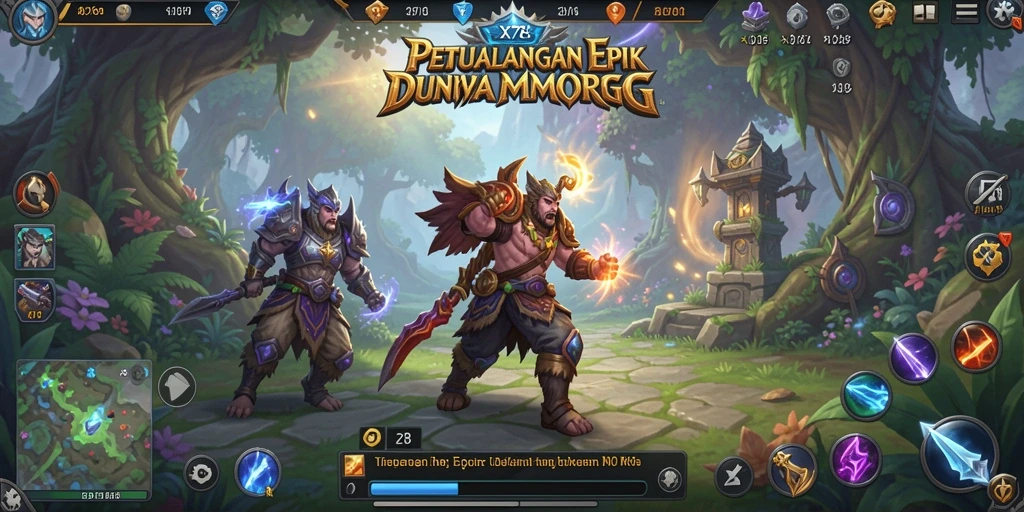 Tampilan gameplay epik di dunia X78 yang penuh aksi.